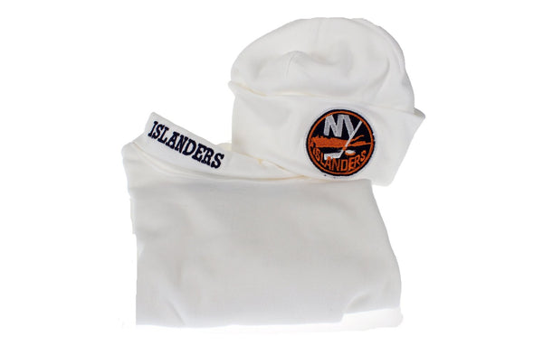 NHL Hockey New York Islanders Creeper & Hat Newborn Baby Gift Set