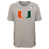 Outerstuff Miami Hurricanes NCAA Kids (4-7) Goal Line Stand 3 in 1 Combo Tee, Green/Grey