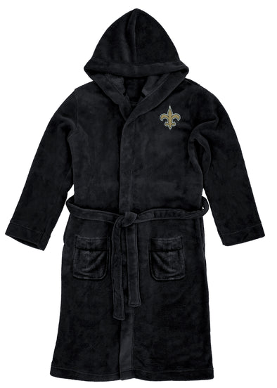 Northwest NFL Men's New Orleans Saints Hooded Silk Touch Robe, 26" x 47"