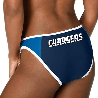 FOCO Women's Los Angeles Chargers Team Logo Swim Suit Bikini Bottom