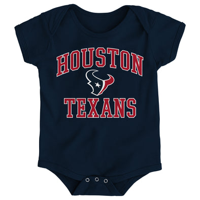 Outerstuff NFL Newborn Houston Texans City Wide Short Sleeve Creeper, Navy