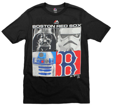 MLB Youth Boston Red Sox Star Wars Main Character T-Shirt, Black