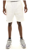 Lacoste Men's Sports Colorblock Jersey Lined Shorts, White/Haiti Blue/Lemon