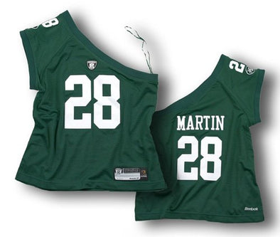 Reebok NFL Women's New York Jets Curtis Martin #28 One Shoulder Jersey