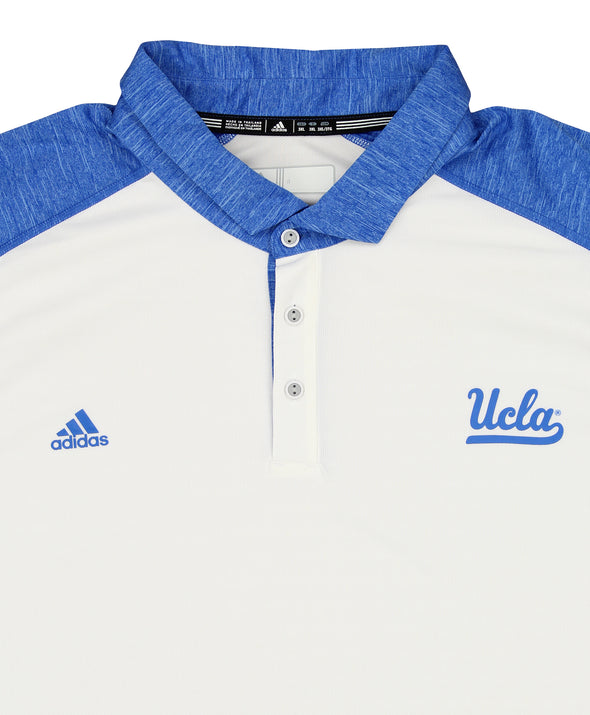 Adidas NCAA Men's UCLA Bruins Coaches Sideline Polo, White