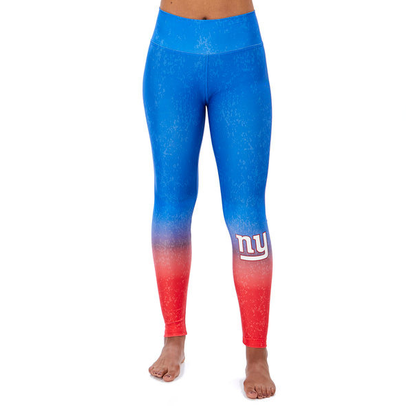 Zubaz NFL Women's New York Giants Gradient Leggings