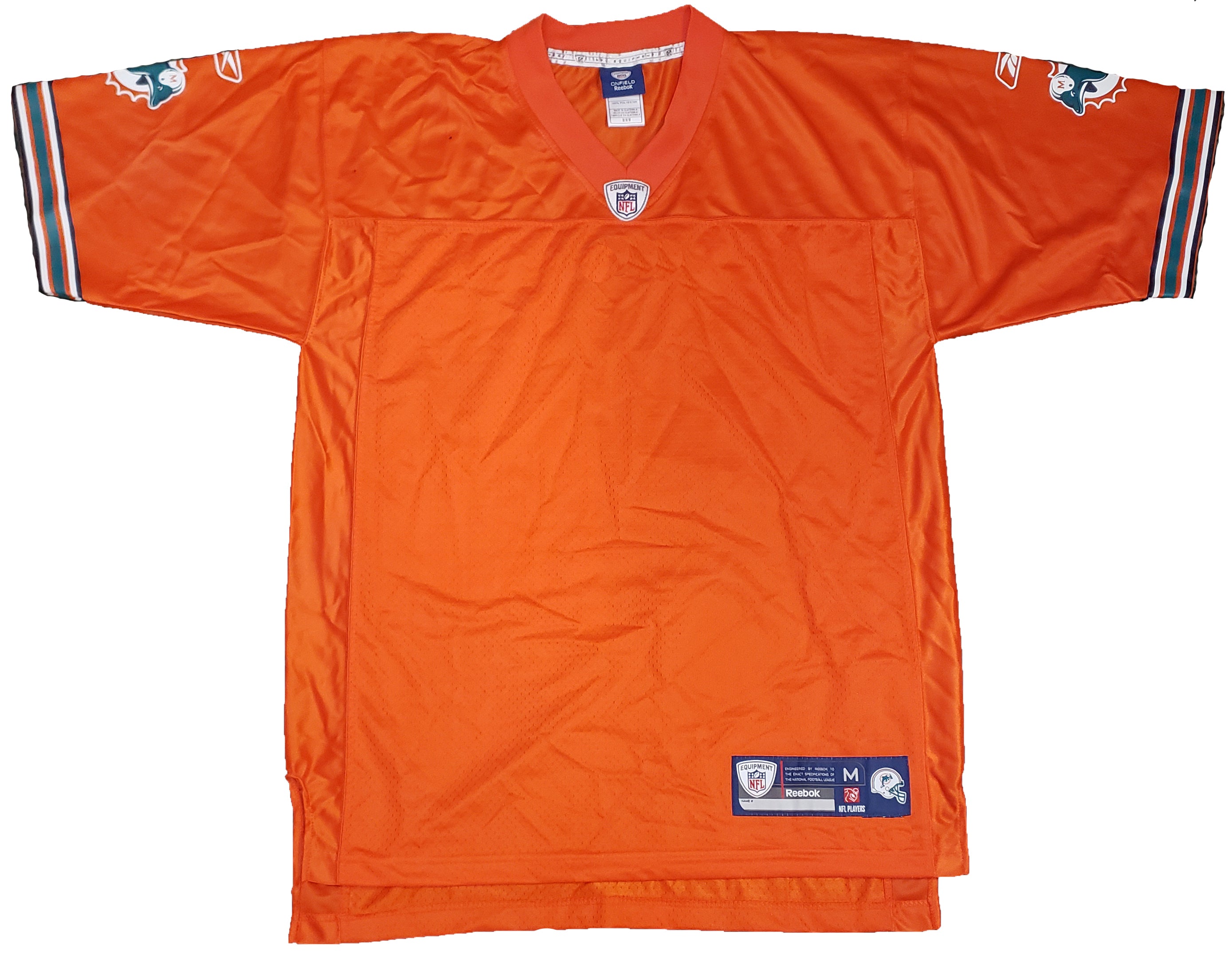 The NFL is selling orange Dolphins jerseys and they are very ugly