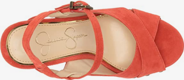 Jessica Simpson Tausen Women's Suede Slingback Platform Wedge Sandals