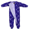 NCAA Little Boys Northwestern Wildcats Infant/Toddlers Raglan Zip-up Coverall Sleeper