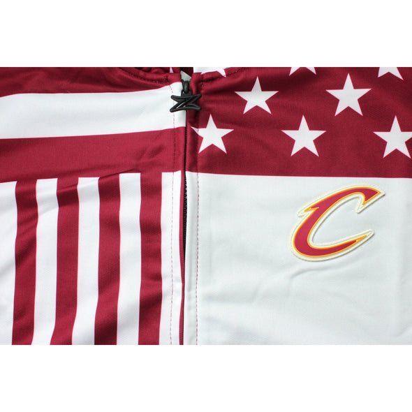 Zipway NBA Men's Cleveland Cavaliers Flag Short Sleeve Hoodie
