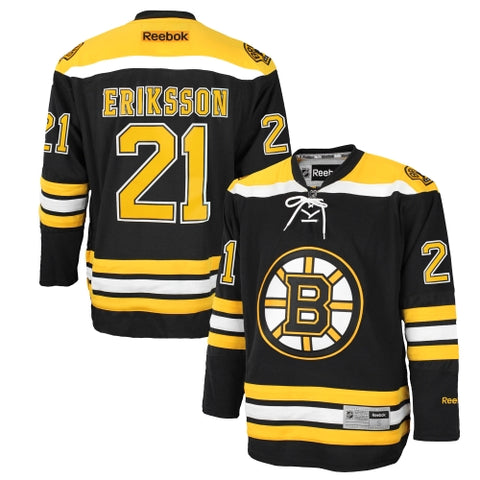 Reebok NHL Men's Boston Bruins Loui Eriksson # 21 Premier Jersey - Black