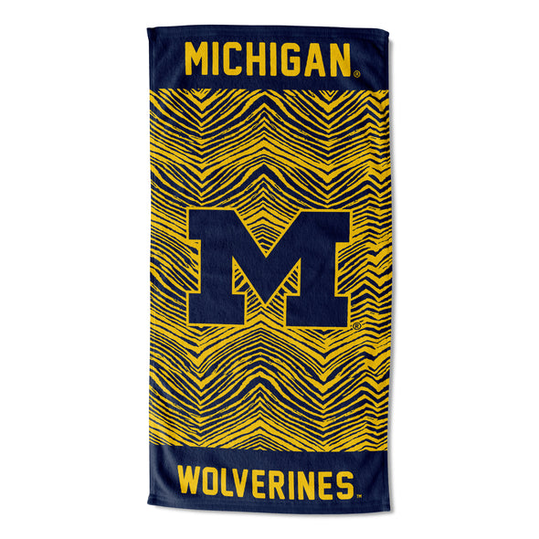 Northwest NCAA Michigan Wolverines State Line Beach Towel, 30x60-