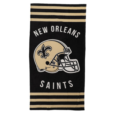 Northwest NFL New Orleans Saints "Stripes" Beach Towel, 30" x 60"