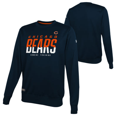 New Era Chicago Bears NFL Men's Pro Style Long Sleeve Shirt, Blue