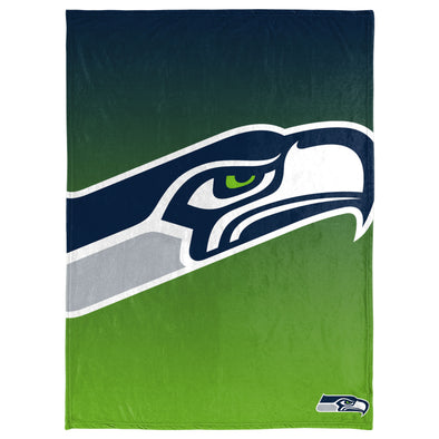 FOCO NFL Seattle Seahawks Gradient Micro Raschel Throw Blanket, 50 x 60