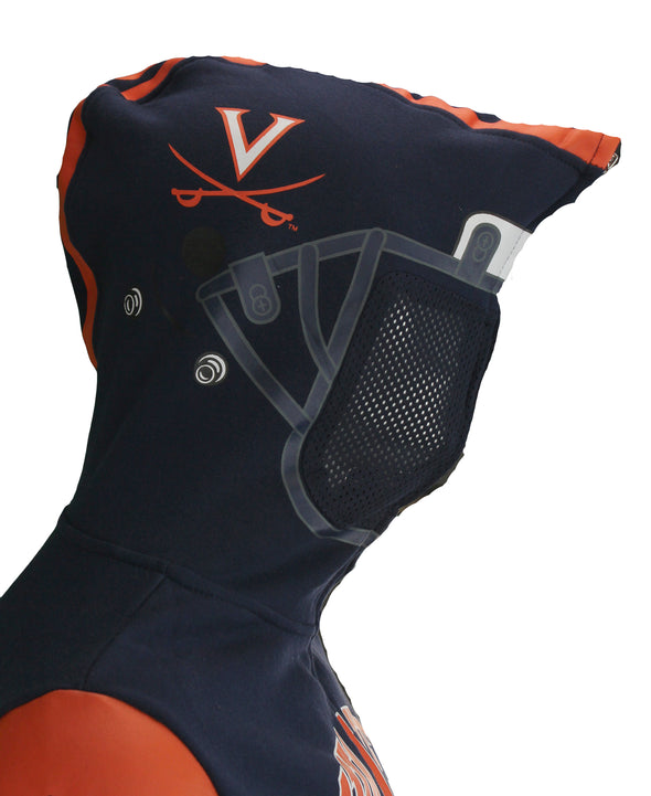 Outerstuff NCAA Youth Virginia Cavaliers Full Zip Helmet Masked Hoodie, Navy