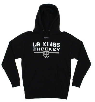 Reebok NHL Men's Los Angeles Kings Logo Crest Basic Pullover Fleece Hoodie