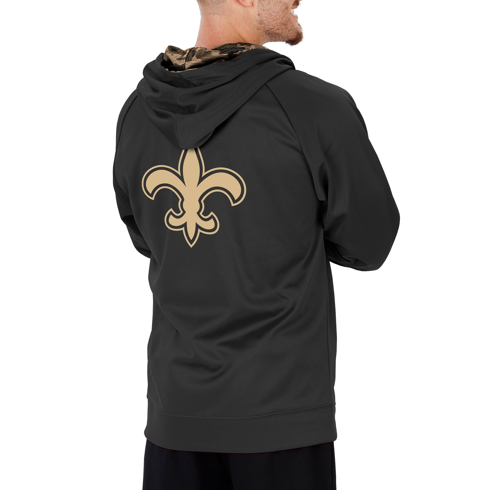 Football Fan Shop Officially Licensed NFL Full-Zip Hooded Jacket - Saints