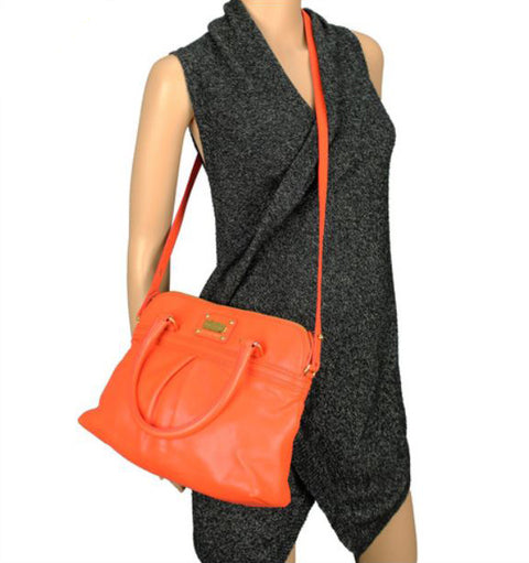 Marc Jacobs "The Park" Leather Crossbody Shoulder Bag Purse - Coral MSRP $795