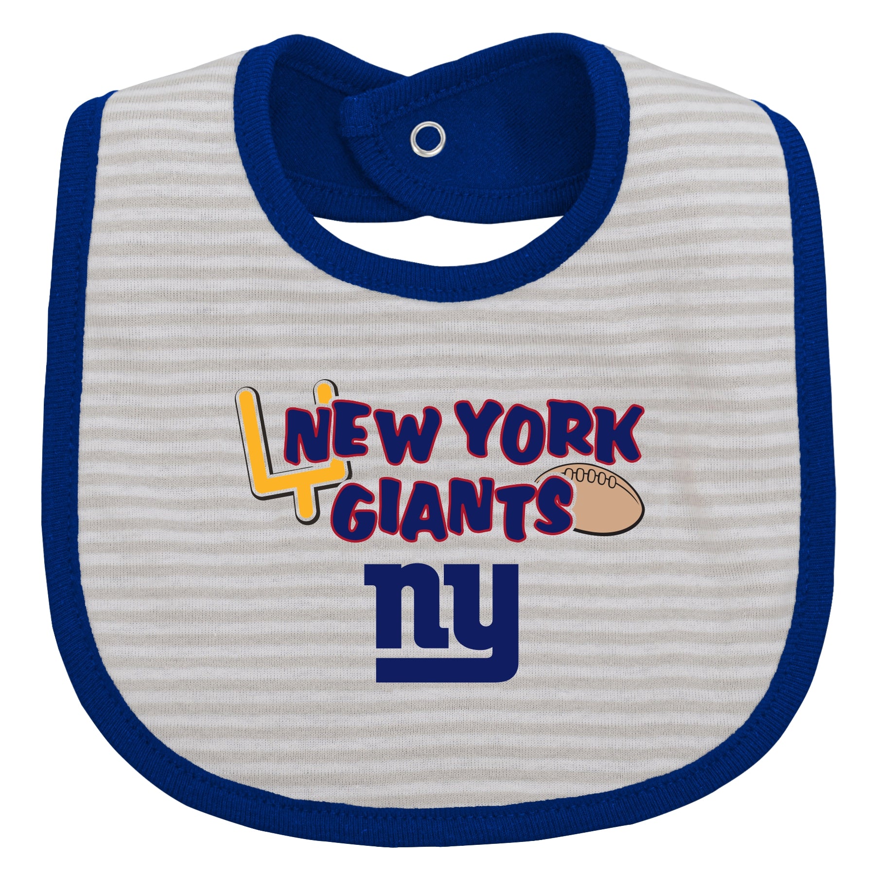 Outerstuff NFL Newborn New York Giants Fair Catch 3-Piece Bib Set