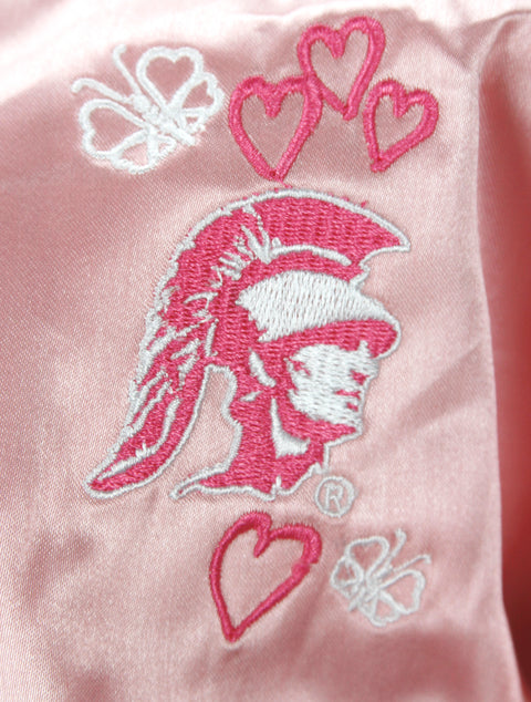 NCAA College Baby Girls Southern California Trojans Varsity Cheer Jacket - Pink
