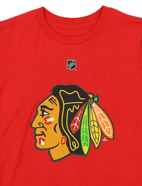 Reebok NHL Youth Chicago Blackhawks Scott Darling #33 Tee Shirt, Red