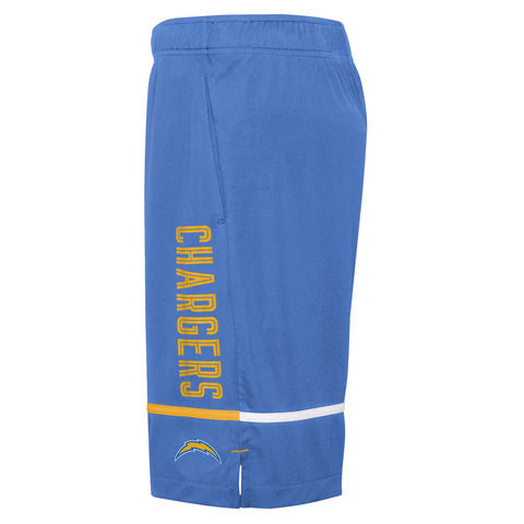 Outerstuff NFL Men's Los Angeles Chargers Rusher Performance Shorts