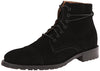 JD Fisk Men's Garrison Fashion Suede Lace Up Winter Snow Boots, Black and Brown
