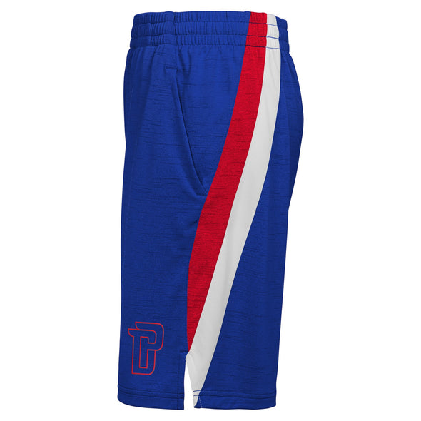 Outerstuff Detroit Pistons NBA Boys Youth (8-20) Content Performance Shorts, Blue
