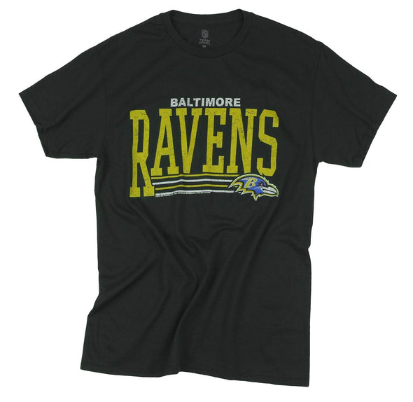 Baltimore Ravens NFL Football Men's Fundamentals Logo T-Shirt Top Tee, Black