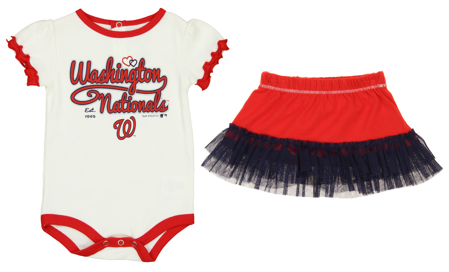 Outerstuff MLB Infants Washington Nationals Home Field Dress with Bloomer