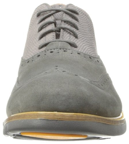 Cole Haan Men's Great Jones Wingtip Casual Dress Oxford Shoes, Dark Gull Grey