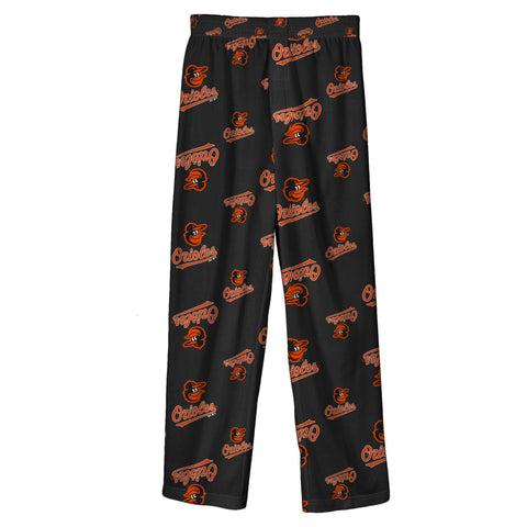 Outerstuff Baltimore Orioles MLB Boys' Youth (4-20) Team Color Sleepwear Printed Pant, Black