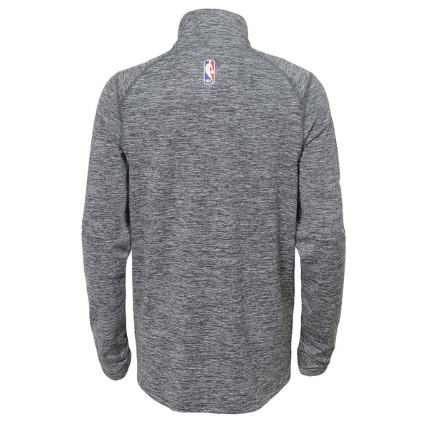 Nike NBA Youth (8-20) Utah Jazz Space Dye Heathered Grey 1/4 Zip Element Pullover