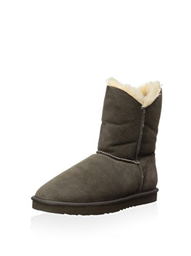 Koolaburra Women's Double Halo Short Leather Slip On Ankle Snow Boot, Many Colors