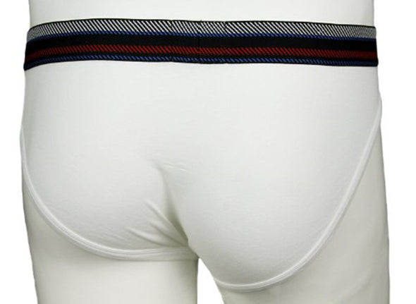 2(X)ist Men's Tartan No-Show Brief Underwear, White