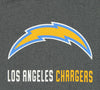 Zubaz NFL Men's Los Angeles Chargers Fleece Hoodie, Heather Grey