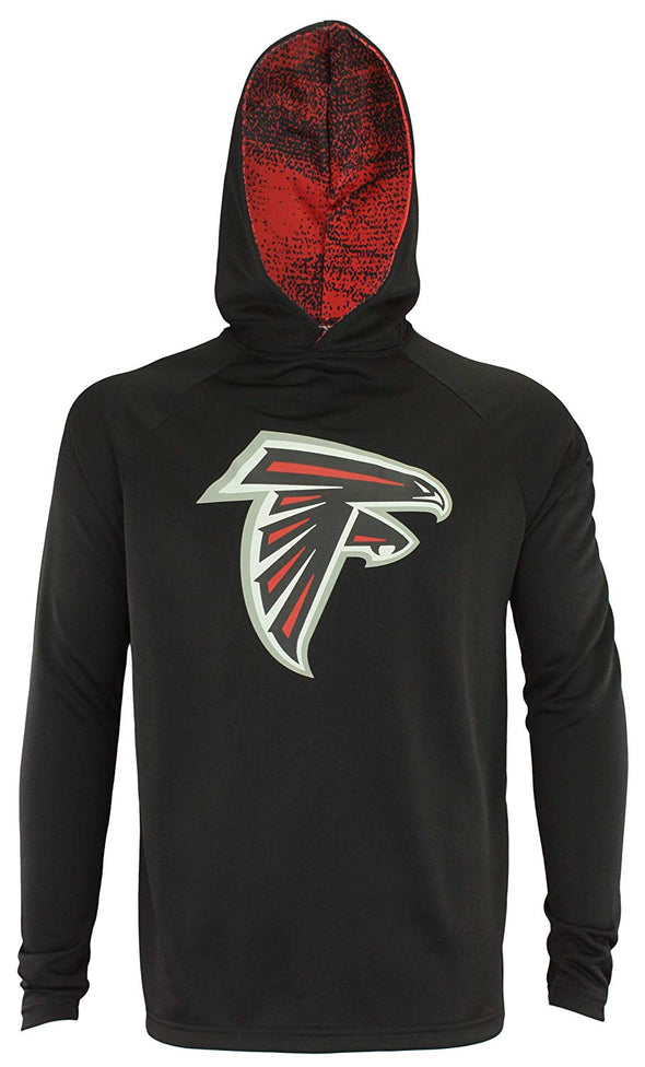 Zubaz NFL Atlanta Falcons Men's Lightweight French Terry Hoodie