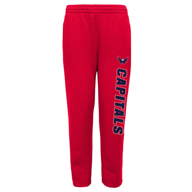 Outerstuff Washington Capitals NHL Boys Youth (8-20) Post Game Fleece Pant, Red