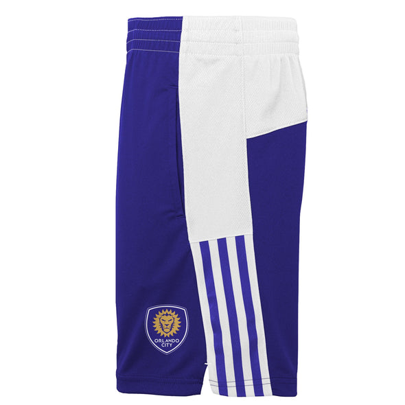 Adidas MLS Youth (8-20) Orlando City SC Fan Athletic Shorts, Purple