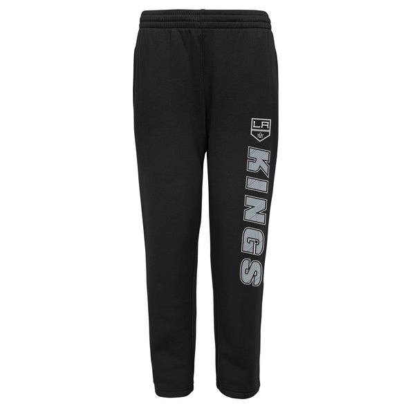 Outerstuff Los Angeles Kings NHL Boys Youth (8-20) Post Game Fleece Pant, Black