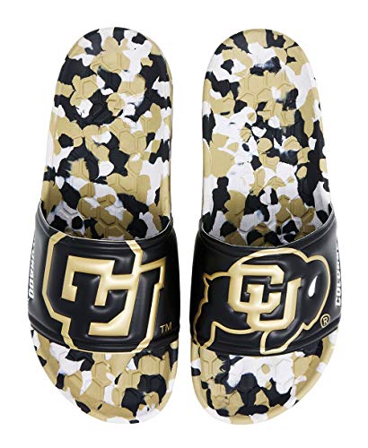 Hype Co College NCAA Unisex Colorado Buffaloes Sandal Slides