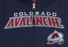 Reebok NHL Youth Colorado Avalanche Stated Full-zip Hoodie, Navy