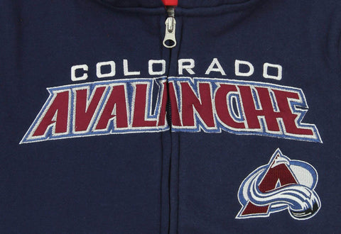 Reebok NHL Youth Colorado Avalanche Stated Full-zip Hoodie, Navy