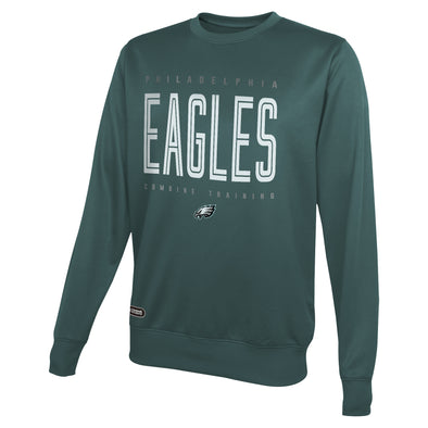 Outerstuff NFL Men's Philadelphia Eagles Top Pick Performance Fleece Sweater