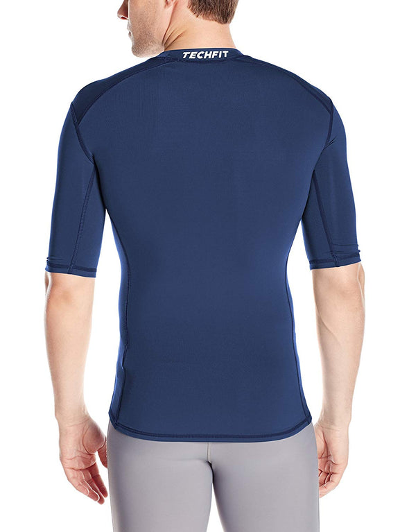 Adidas Men's Training Techfit Base Shirt, Collegiate Navy
