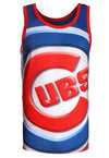 MLB Men's Chicago Cubs Big Logo Tank Top Shirt, Blue