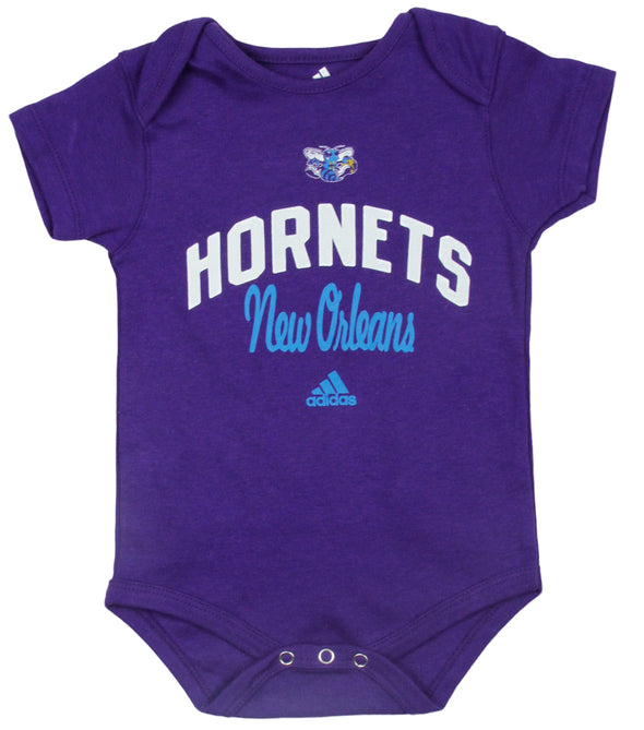 Adidas NBA Basketball Infants New Orleans Hornets 3 Pack Bodysuit Creeper Set