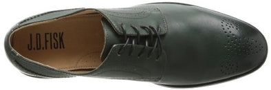 JD Fisk Men's Gilby Oxford Lace Up Fashion Shoes, Dark Green