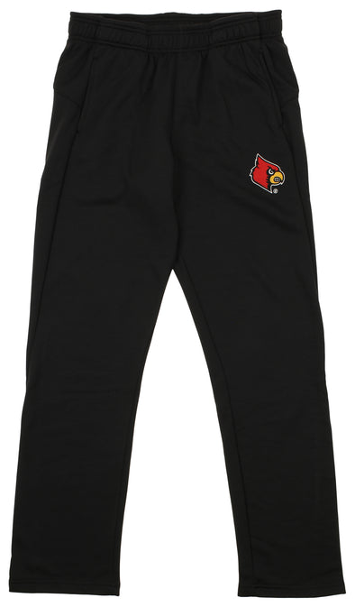 OuterStuff NCAA Men's Louisville Cardinals Large Helix Track Pant, Black